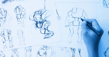 Designing bipedal mecha for a video game